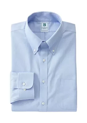 Men's Regular Fit Non Iron Solid Dress Shirt