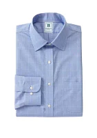 Men's Regular Fit Non Iron Check Dress Shirt