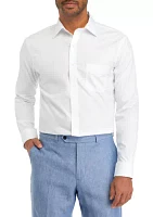 Men's Regular Fit Non Iron Solid Dress Shirt