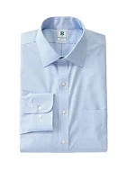 Men's Regular Fit Non-Iron Houndstooth Dress Shirt