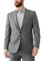 Plaid Wool Classic Fit Sport Coat