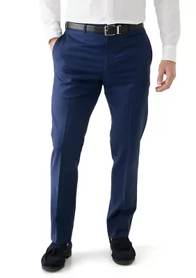 Men's Wool Stretch Classic Fit Suit Trouser Pants