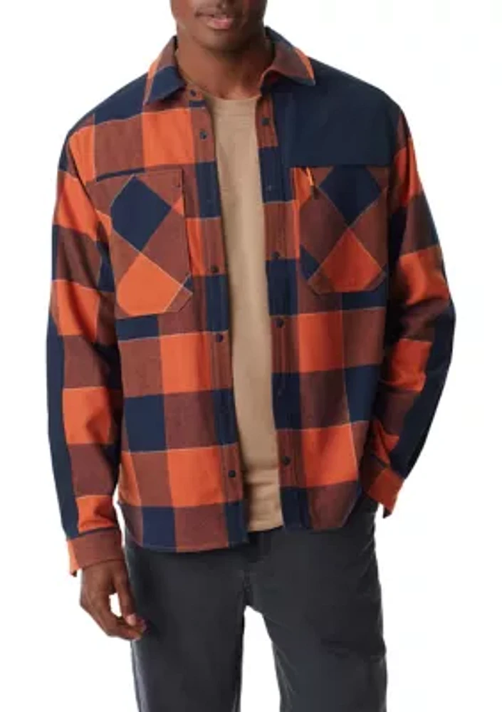 Flannel Tech Shacket