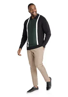 Big & Tall Braxton Splice Polo Sweater