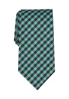 Grid Print Tie