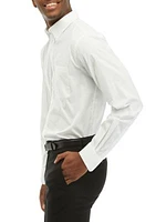 Button Down Pinpoint Dress Shirt