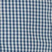 Gingham Printed Spread Collar Shirt