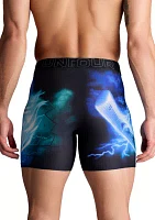 Lightening Print Hanging 6" Boxer Briefs