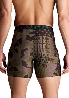 Freedom Print Hanging 6" Boxer Briefs