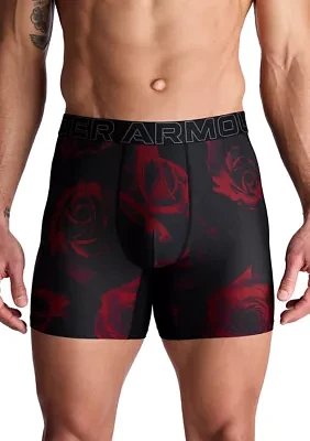 Rose Print Hanging 6" Boxer Briefs