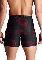 Rose Print Hanging 6" Boxer Briefs