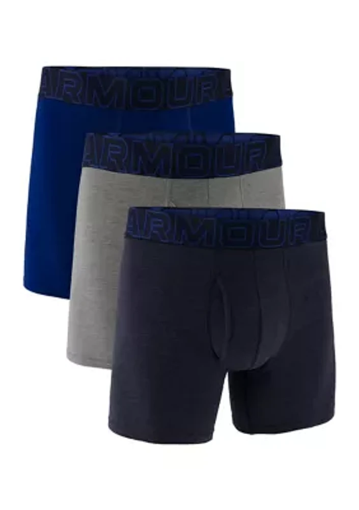 Performance Cotton 6'' Boxer Briefs - 3 Pack