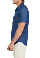 Short Sleeve 2 Pocket Chambray Shirt