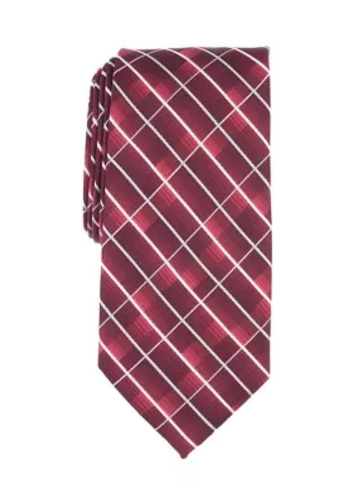 Grid Print Tie