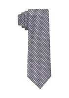 Grid Print Tie