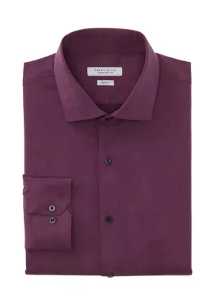 Melange Solid Dress Shirt