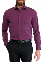 Melange Solid Dress Shirt