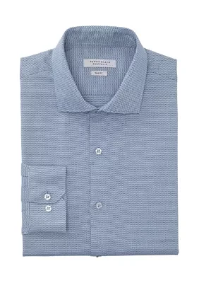 Double Edge Texture Dress Shirt