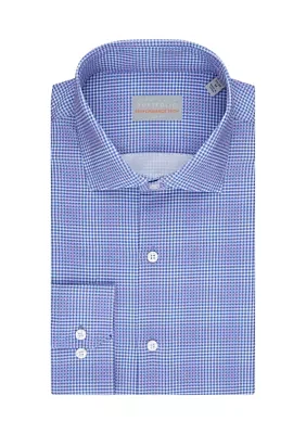 Men's Pindot Printed Button Down Shirt