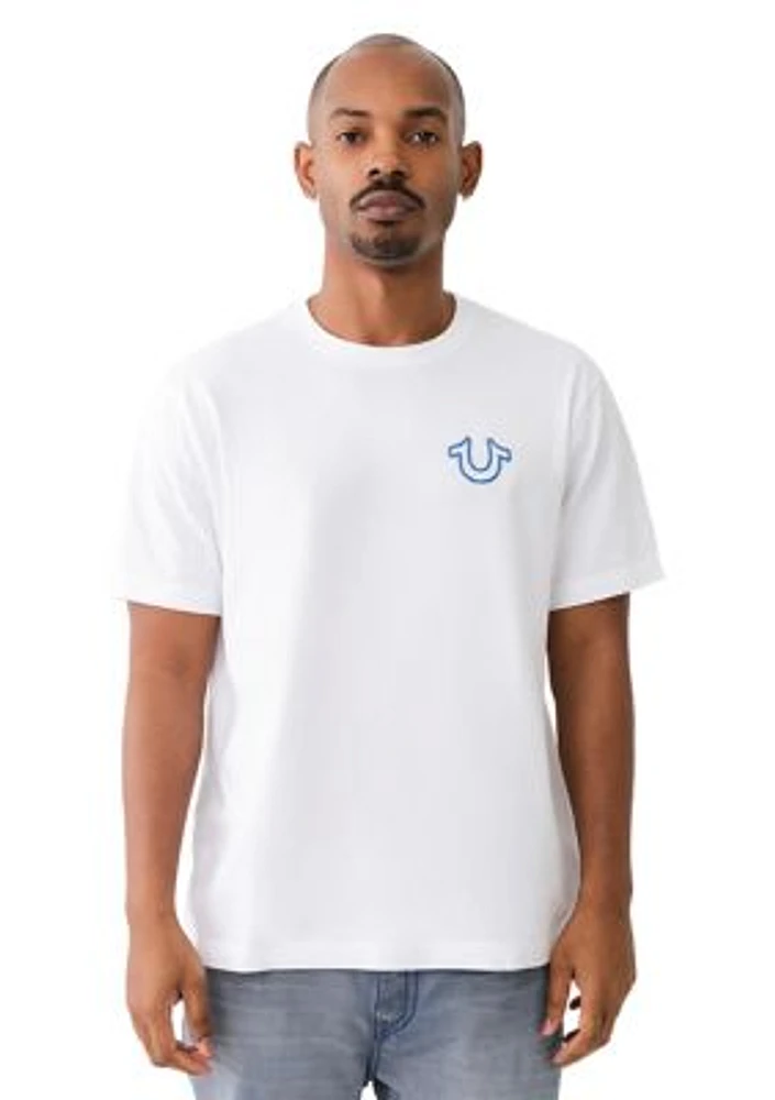 Relaxed Fit Short Sleeve Arch Logo T-Shirt