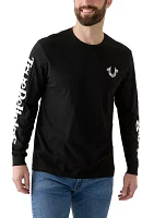 Men's Long Sleeve True Flag Graphic T-Shirt