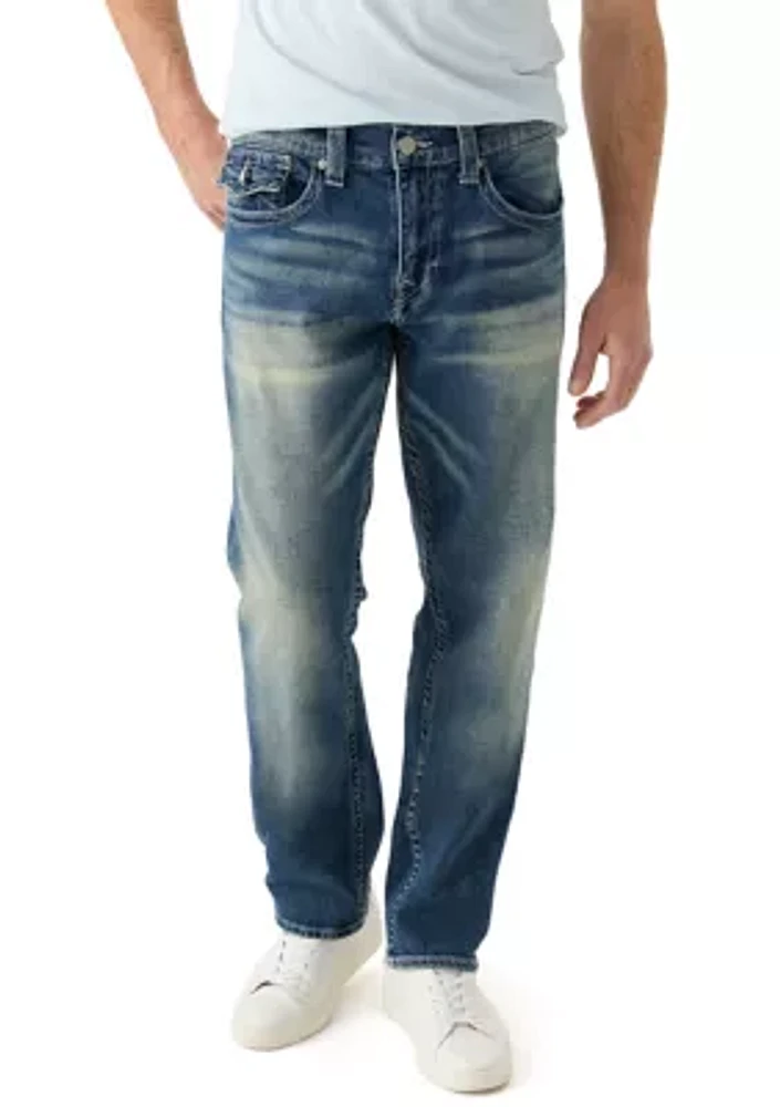 Ricky Straight Jeans with Back Pocket Patch