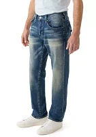 Ricky Straight Jeans with Back Pocket Patch