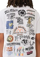 Men's Multi Logo Short Sleeve Graphic T-Shirt