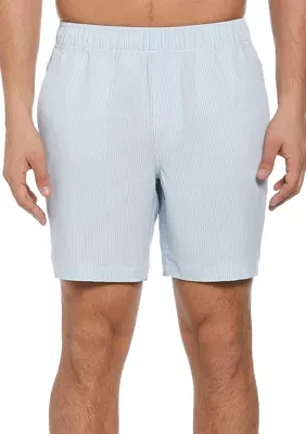 Men's Striped Pull On 7'' Seersucker Shorts