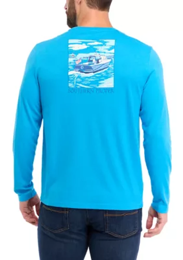 Boat Long Sleeve Graphic T-Shirt