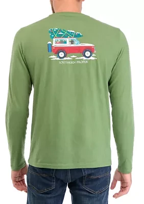 Men's Holiday Truck Graphic T-Shirt