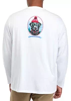 Big & Tall Long Sleeve Winter Lab Graphic T-Shirt