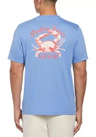 Short Sleeve Crab House Pocket Graphic T-Shirt