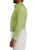 Big & Tall Long Sleeve Gingham Plaid Shirt