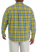 Big & Tall Long Sleeve Plaid Shirt