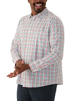 Big & Tall Long Sleeve Plaid Shirt