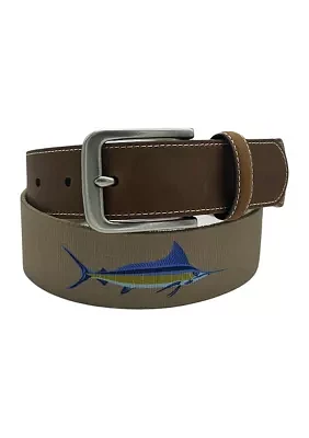 Fish Embroidered Belt