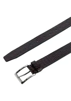 Men's Stitch Detail Leather Belt