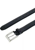 Men's Black Pebble Grain Leather Belt