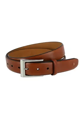 Men's Tan Pebble Grain Leather Belt