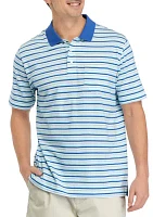 Striped Cotton Polo Shirt