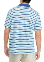 Striped Cotton Polo Shirt