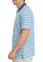 Striped Cotton Polo Shirt