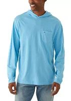 Slub Cotton Long Sleeve Hoodie