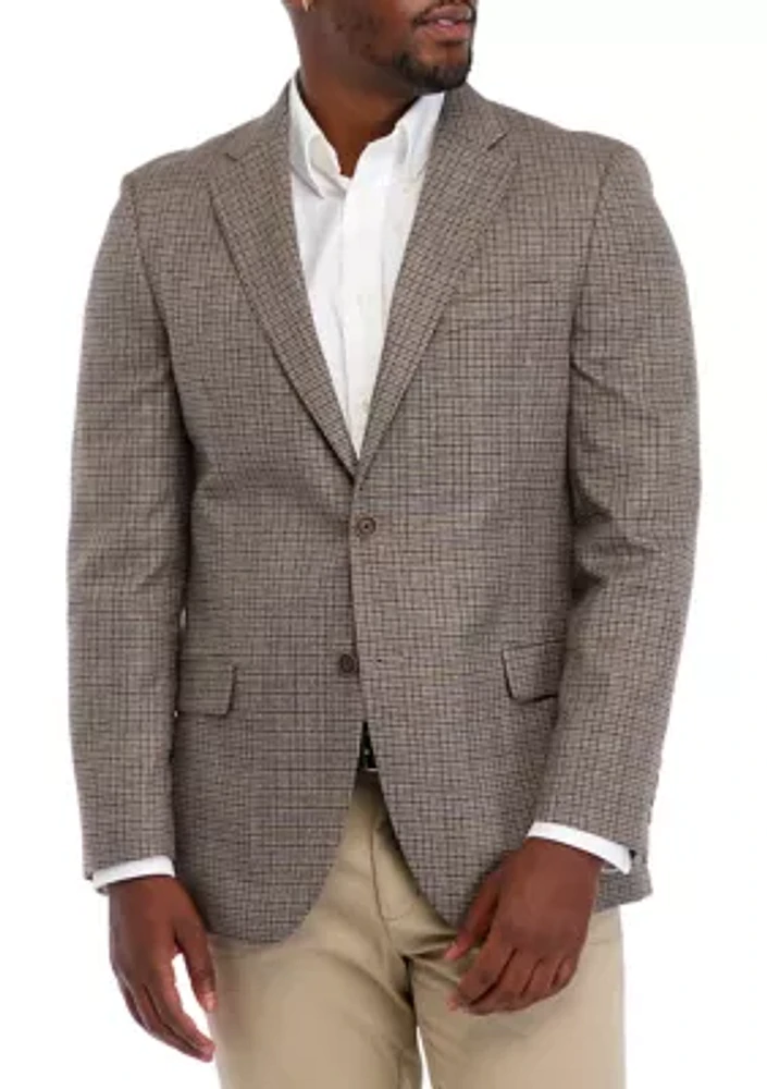 Taupe Check Sport Coat