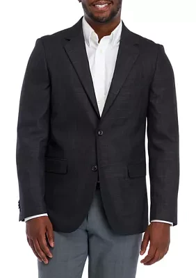 Solid Textured Sport Coat