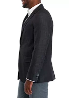 Solid Textured Sport Coat