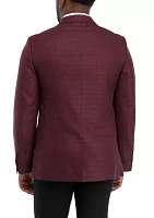 Men's Textured Solid Sport Coat