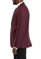 Men's Textured Solid Sport Coat