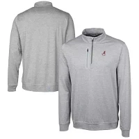 Alabama Crimson Tide NCAA Alumni Logo Stealth ed Quarter-Zip Pullover Top